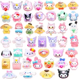 20,30,45Pcs Resin Random Shoe Decoration Charms for Clog Sandals, Cute Charms for Adults