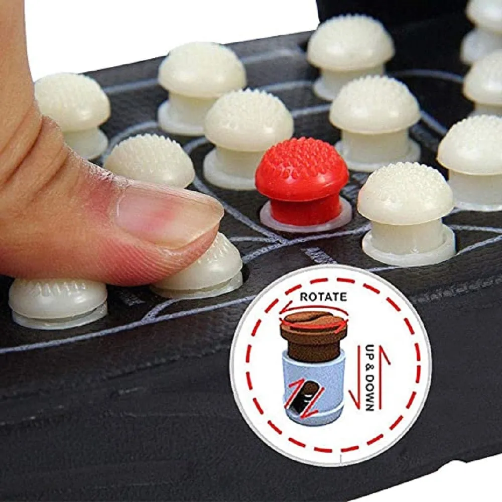 Acupressure Paduka Spring Sandal (M/L)-Code 018-स्प्रिंग सैंडल-Acupressure-Self Massager-Easy to Use-Massager-Activate Acupressure Points