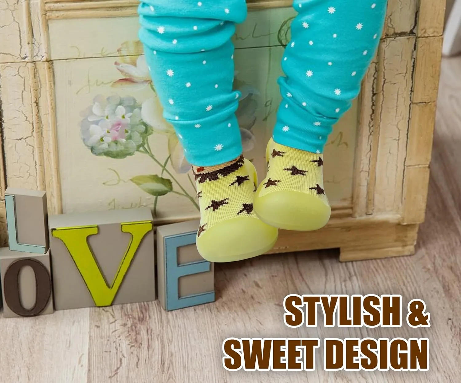 Baby Sock Shoes Boys Girls First Walking Shoes Non-Slip Slippers Soft Sole Sneakers Toddler Infant Babygirl