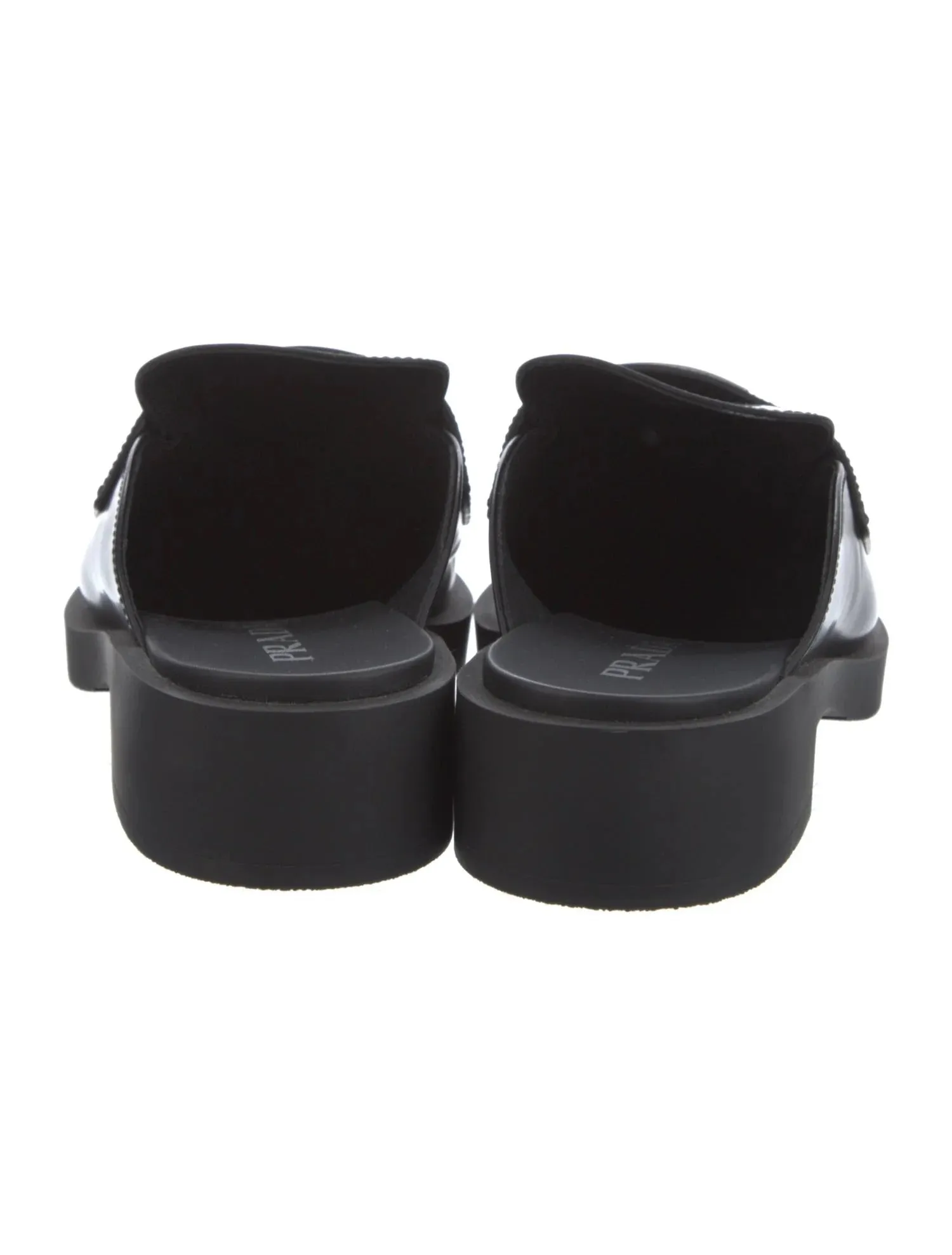 Black Chunky Mules - 7.5