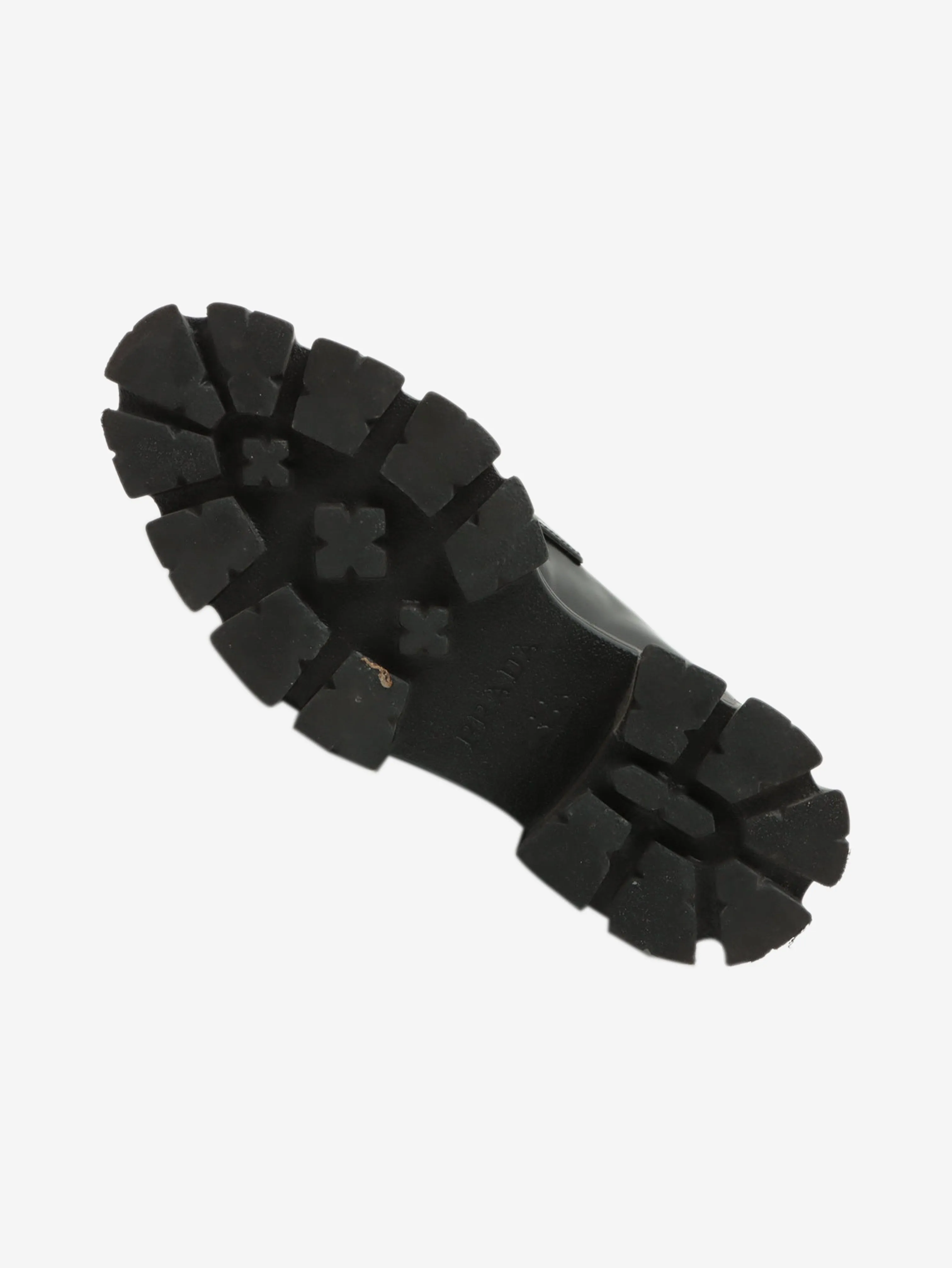 Black leather chunky loafers - size EU 36.5