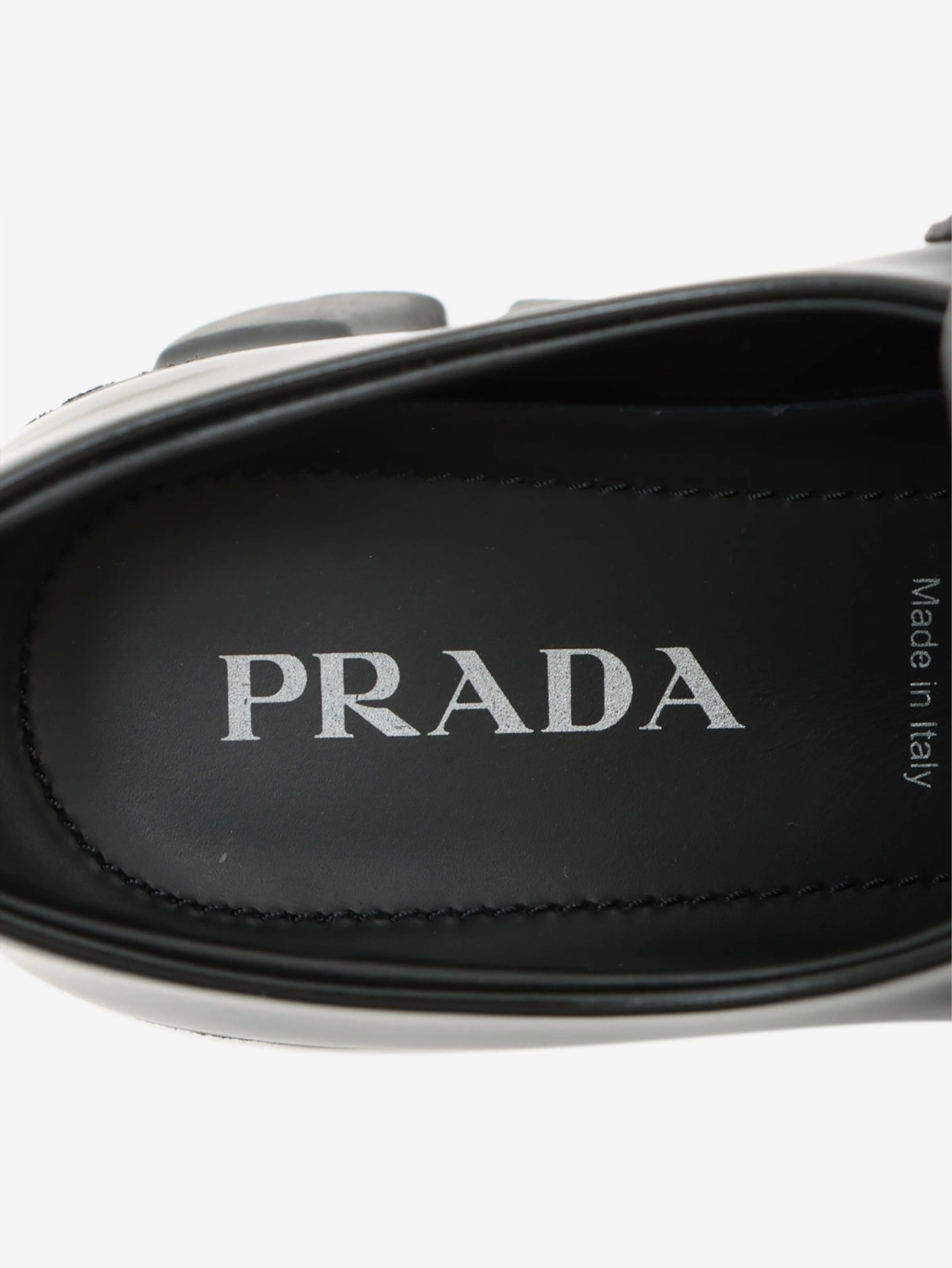 Black leather chunky loafers - size EU 36.5