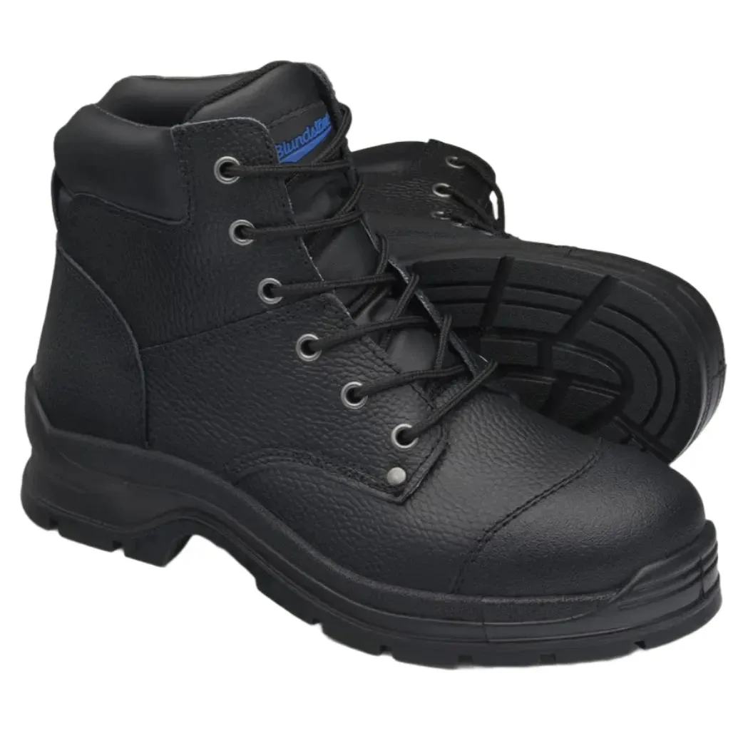 Blundstone Black Rambler Print Lace Up Boot With Leather Toe Protection Steel Cap (313) (Pre Order)