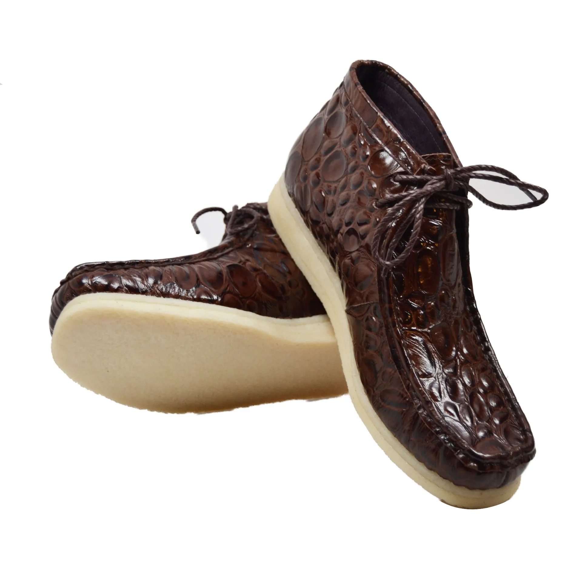 British Walkers Walker 100 Croc Wallabee Boots Men's Crocodile Leather Limited Editon