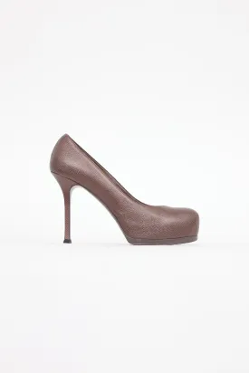 Brown Iridescent Tribtoo 80 Pumps