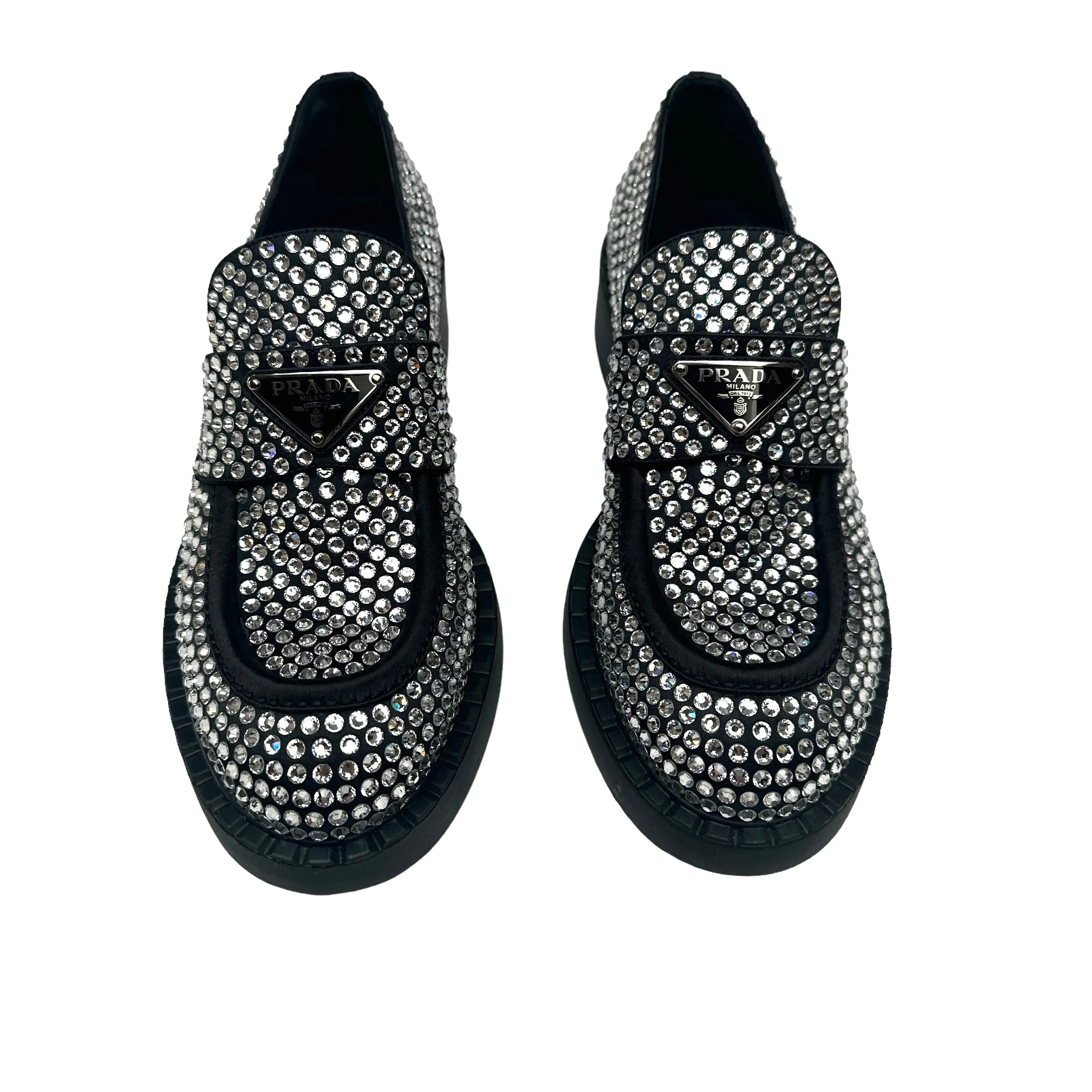 Crystal Embellished Loafers - 7.5