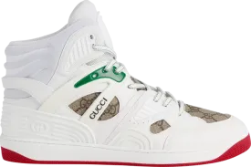 Gucci Basket High White Demetra Red sneakers, white