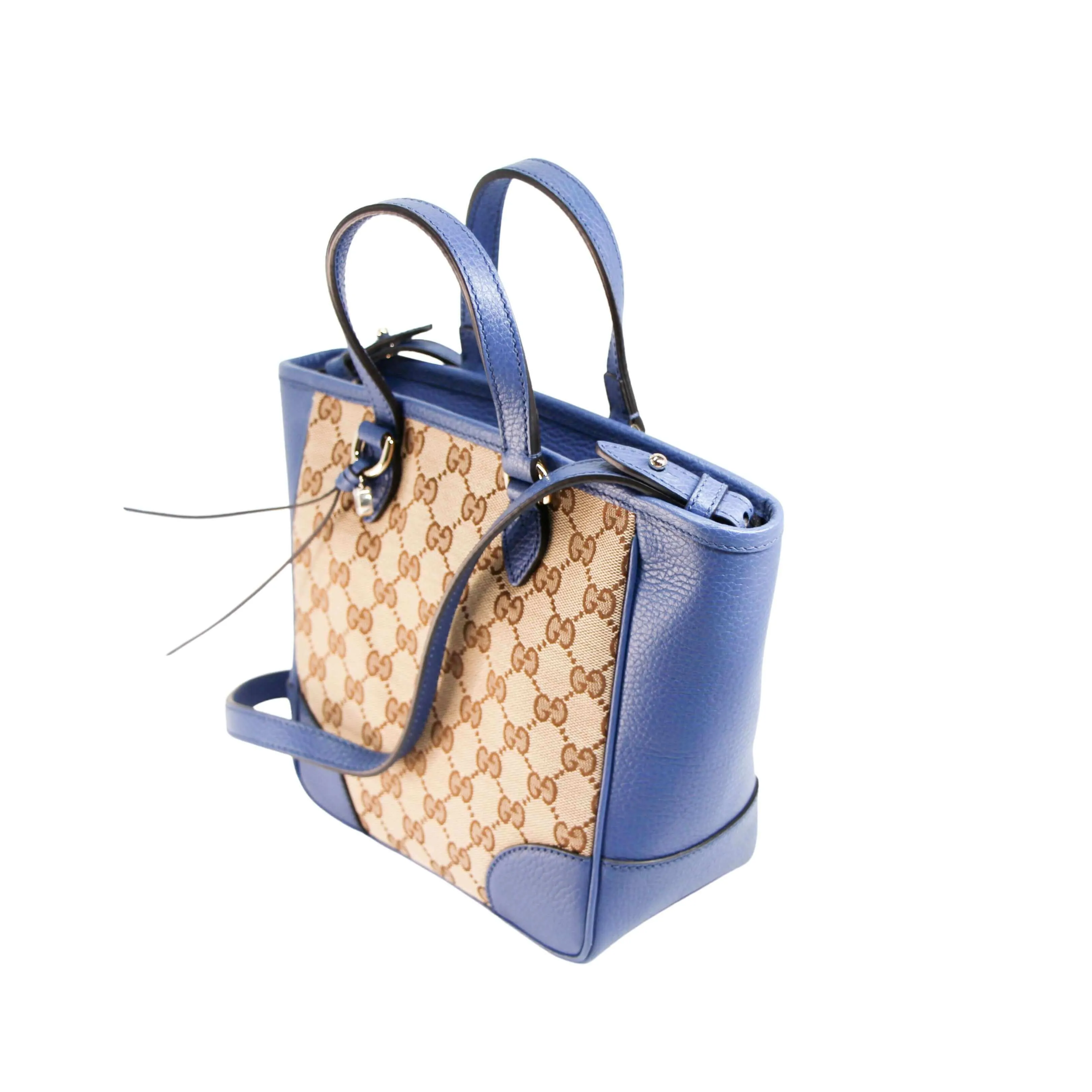 Gucci Canvas Blue Mini Canvas Tote Bag