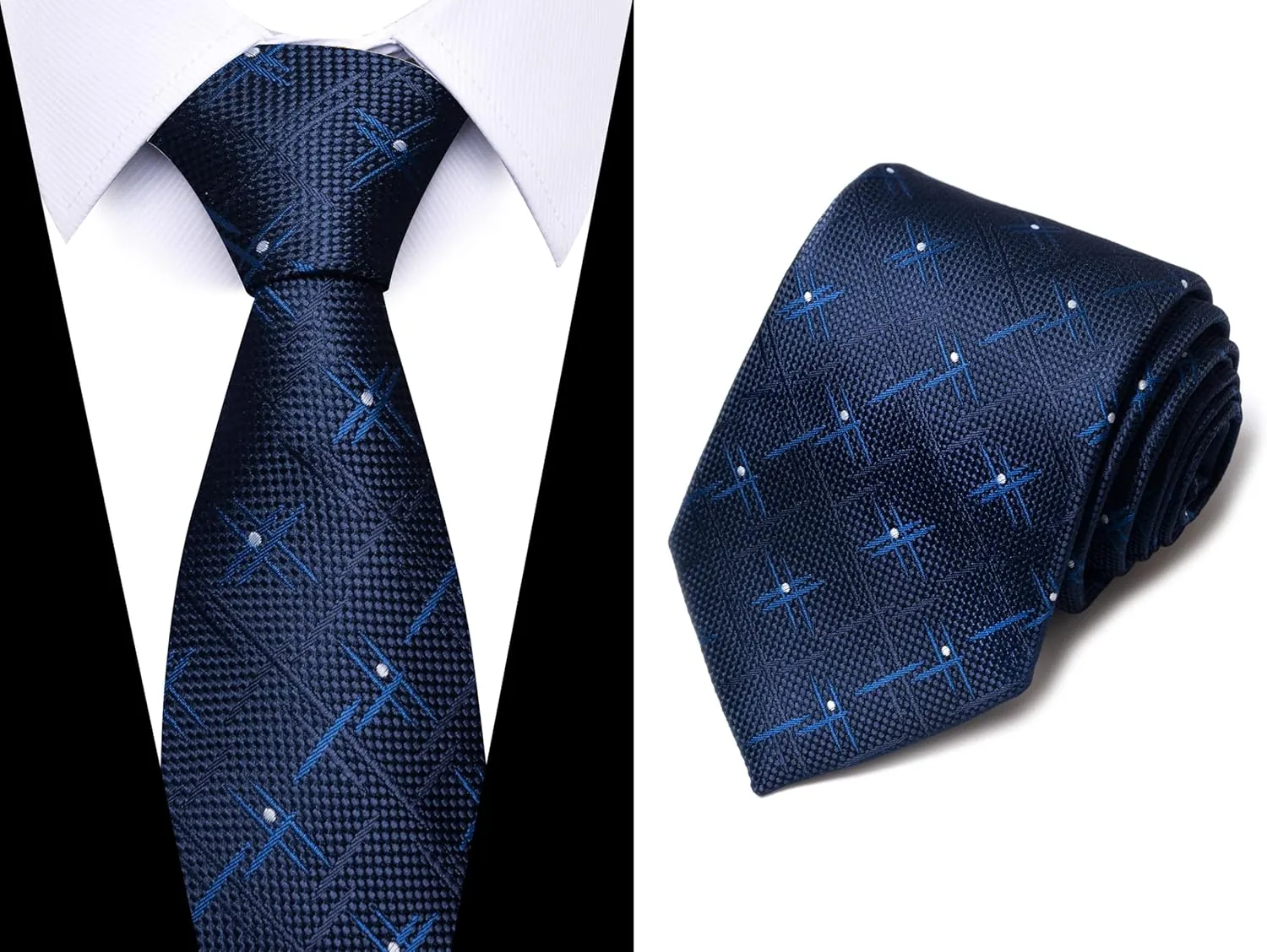 joy alice Tie For Men 6 PCS Necktie Woven Jacquard Neck Ties Set