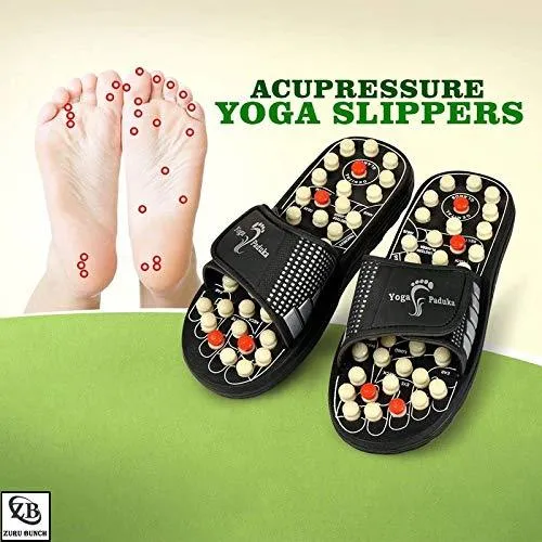 k kudos Enterprise Themodernkart Spring Acupressure Foot Relaxer Foot Massager Slipper Rotating Magnetic Therapy Sandals Yoga Paduka for Men & Women