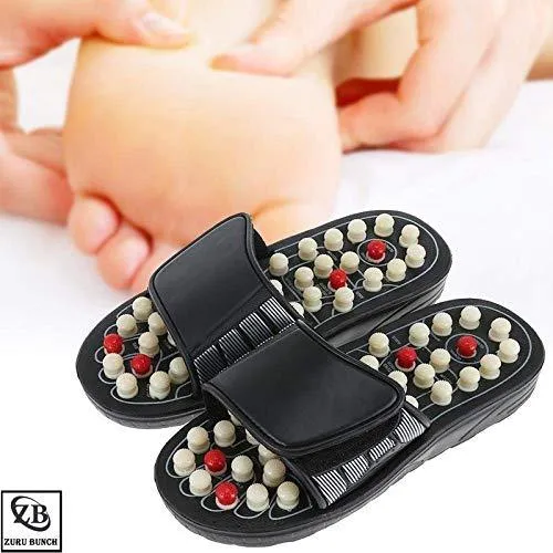 k kudos Enterprise Themodernkart Spring Acupressure Foot Relaxer Foot Massager Slipper Rotating Magnetic Therapy Sandals Yoga Paduka for Men & Women