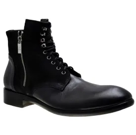 Men's Italian Shoes Jo Ghost 1728 Black Leather Lace-up Ankle Boots last pairs sizes 42 43