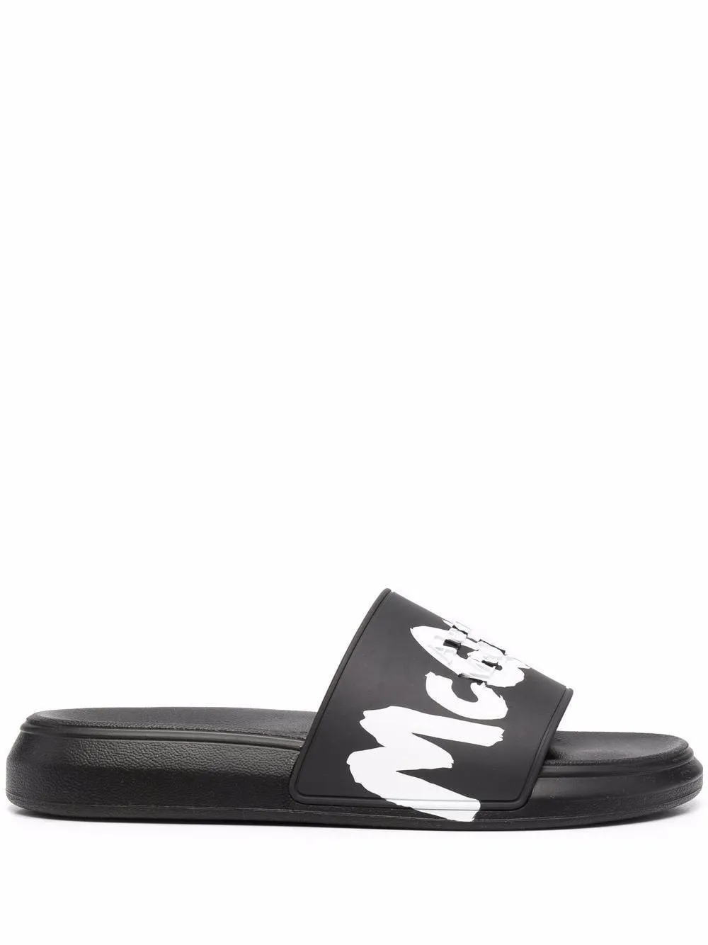 Men's Rubber Slides in Black | Size 40 | 682490W4QS3 Color 1070