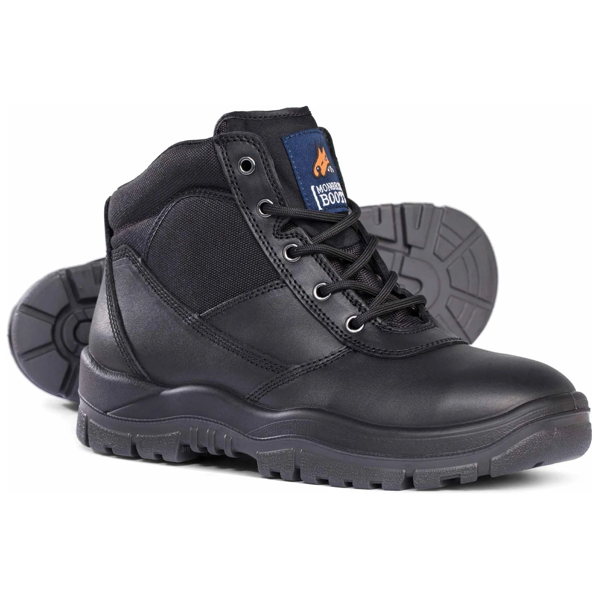 Mongrel Black Lace Up Steel Cap Safety Boot (260020) (Pre Order)