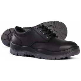 Mongrel Black Steel Toe Cap Derby Shoe (210025) (Pre Order)