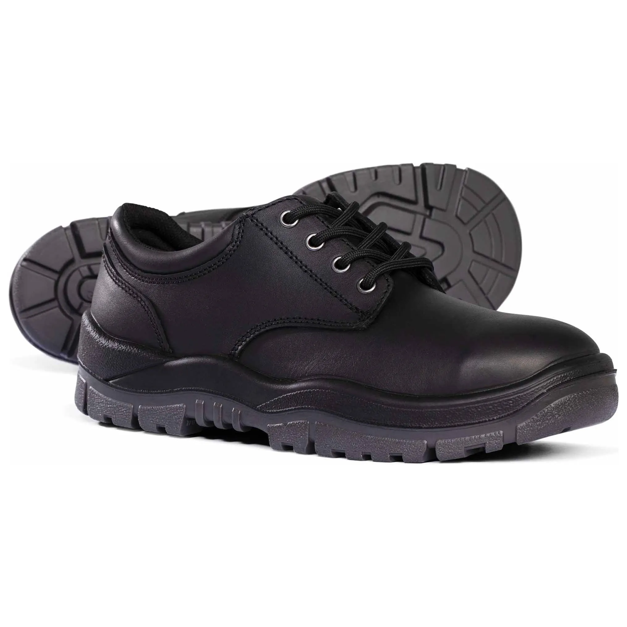 Mongrel Black Steel Toe Cap Derby Shoe (210025) (Pre Order)