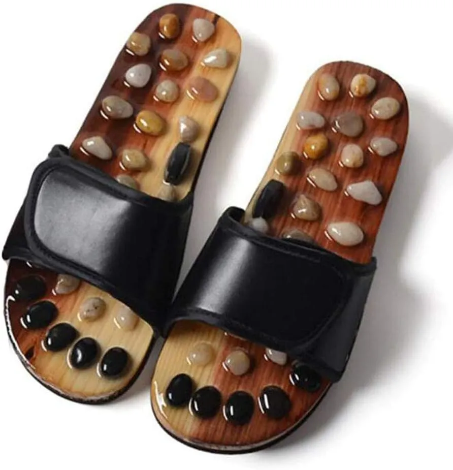 NEW Women/Men Acupressure Foot Massage Slippers Reflexology Health Acupoint Massage Indoor Flat Shoes Sandals, Fits up to Women's Sz 10, Retails $126