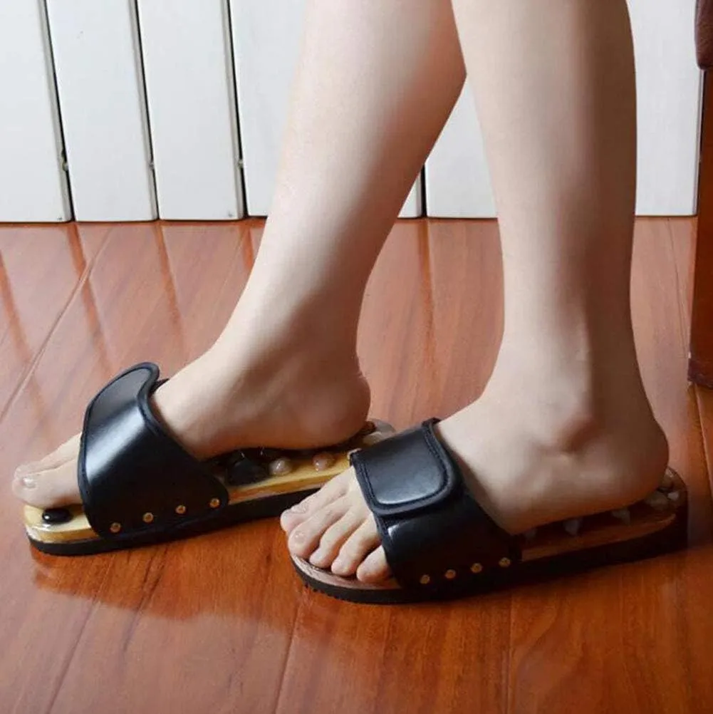 NEW Women/Men Acupressure Foot Massage Slippers Reflexology Health Acupoint Massage Indoor Flat Shoes Sandals, Fits up to Women's Sz 10, Retails $126