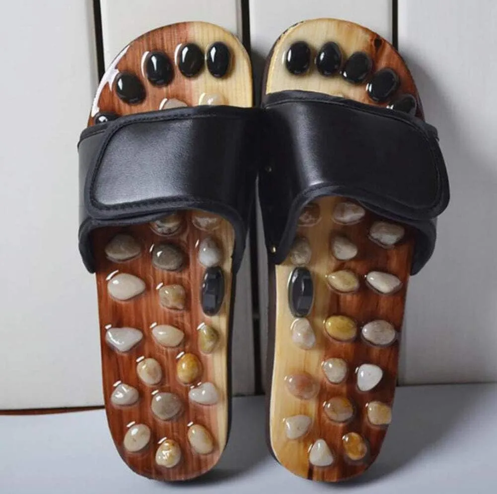 NEW Women/Men Acupressure Foot Massage Slippers Reflexology Health Acupoint Massage Indoor Flat Shoes Sandals, Fits up to Women's Sz 10, Retails $126