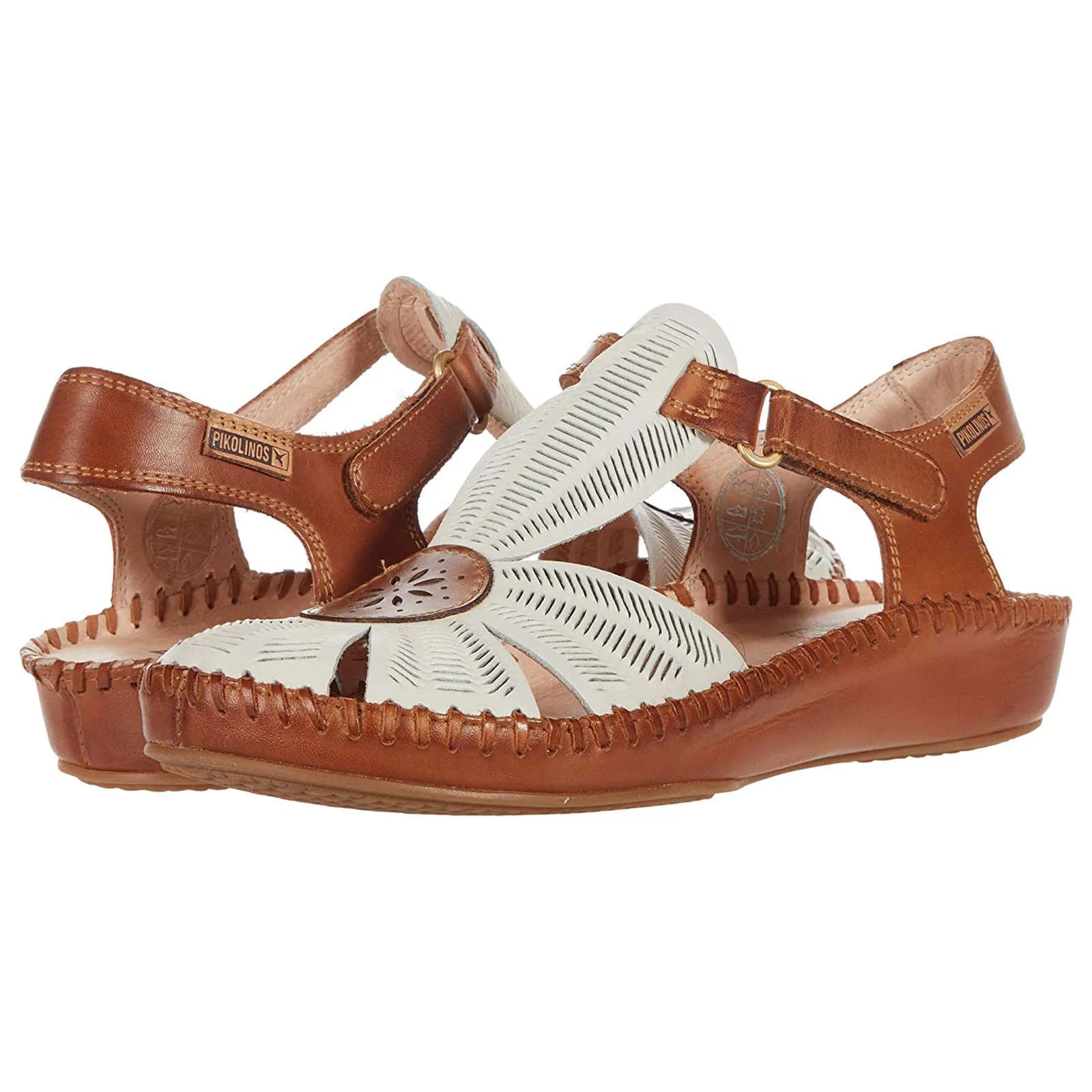 Pikolinos Puerto Vallarta Calfskin Leather Women's Ankle Strap Sandals