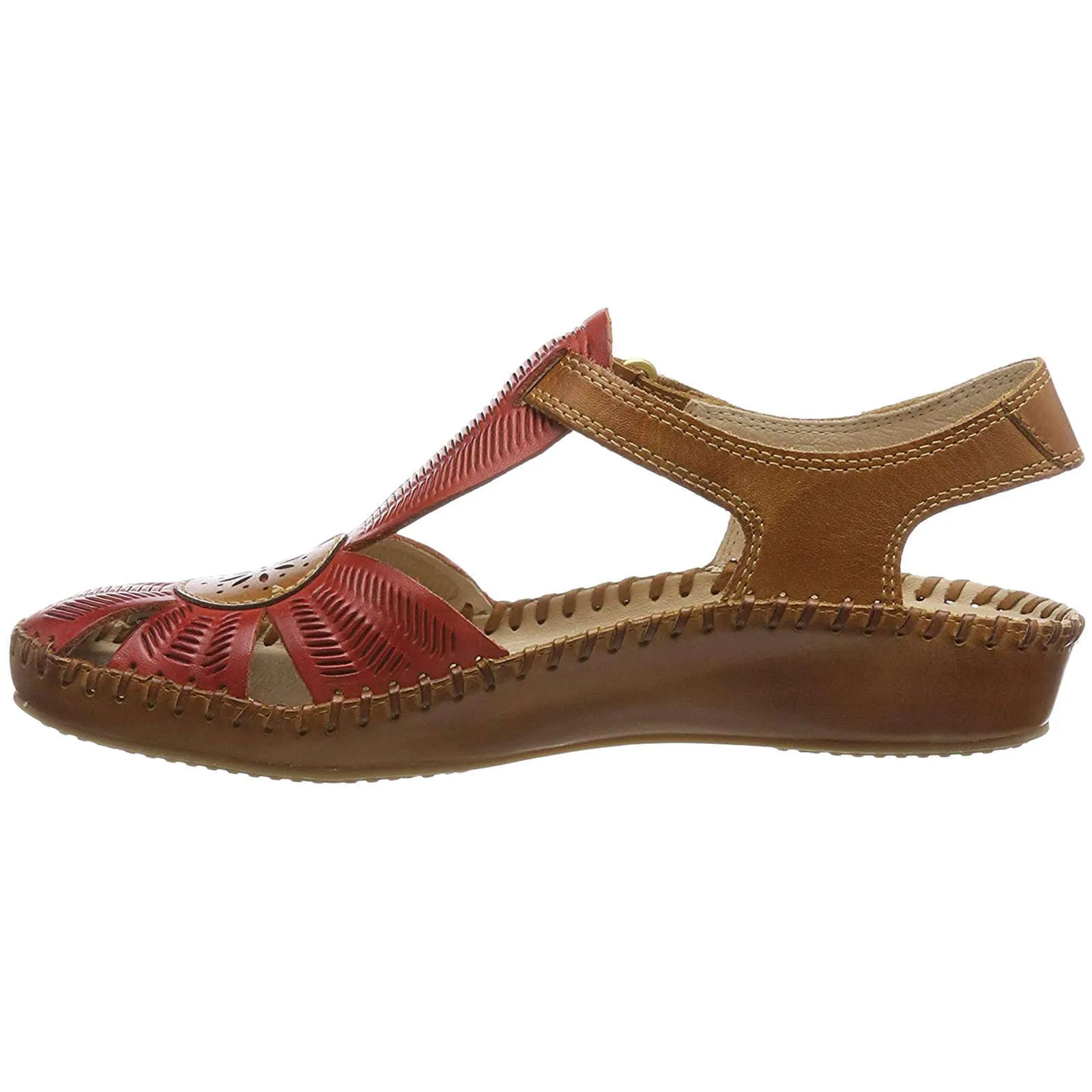 Pikolinos Puerto Vallarta Calfskin Leather Women's Ankle Strap Sandals
