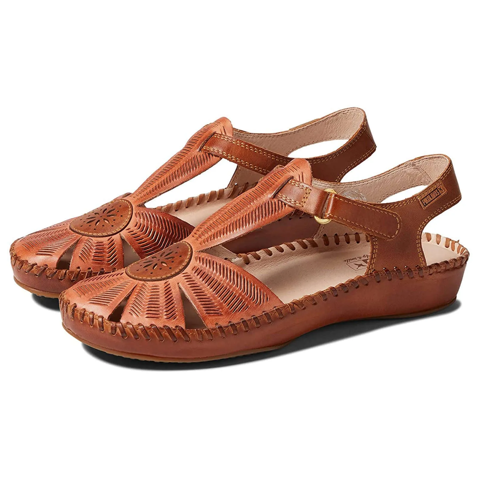 Pikolinos Puerto Vallarta Calfskin Leather Women's Ankle Strap Sandals