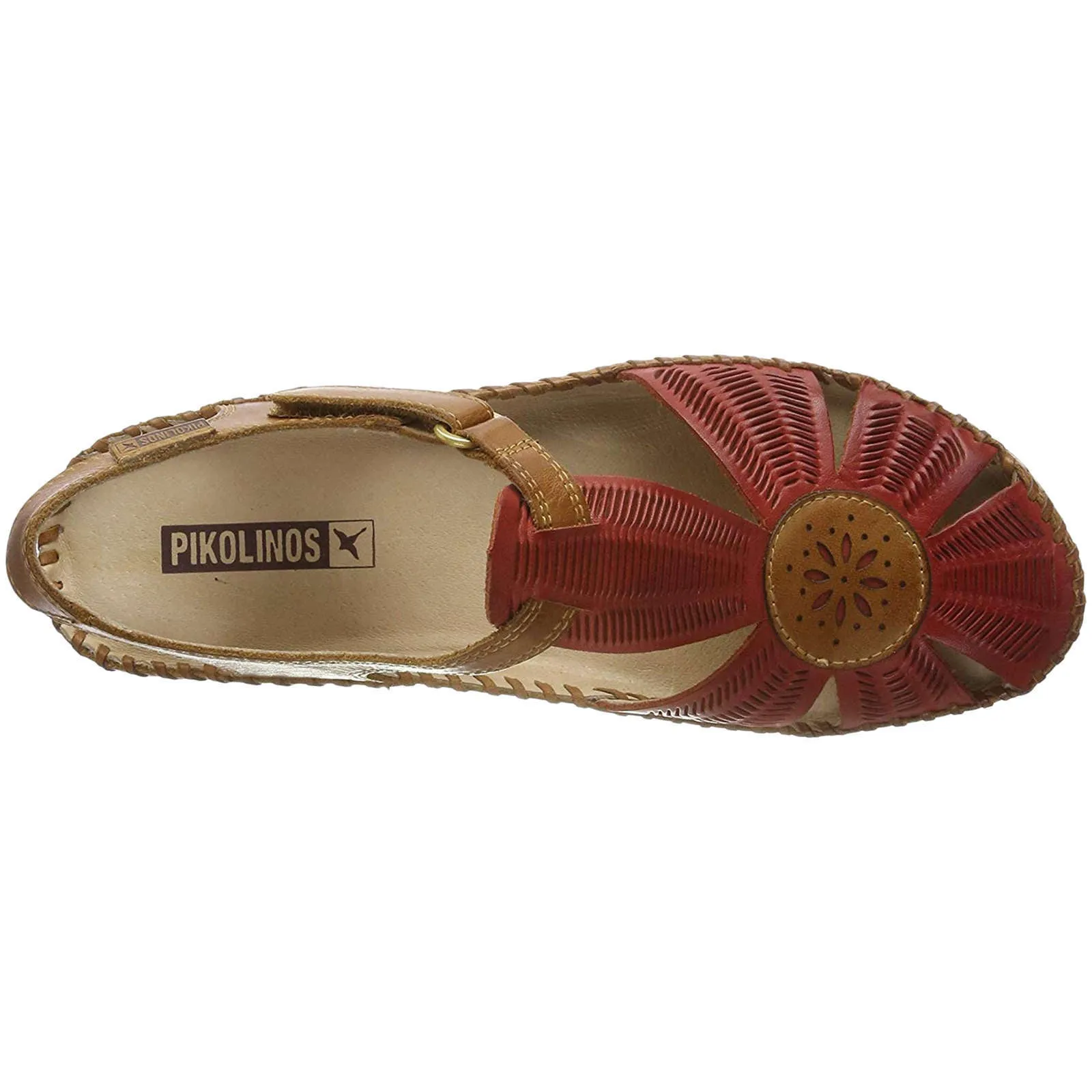 Pikolinos Puerto Vallarta Calfskin Leather Women's Ankle Strap Sandals
