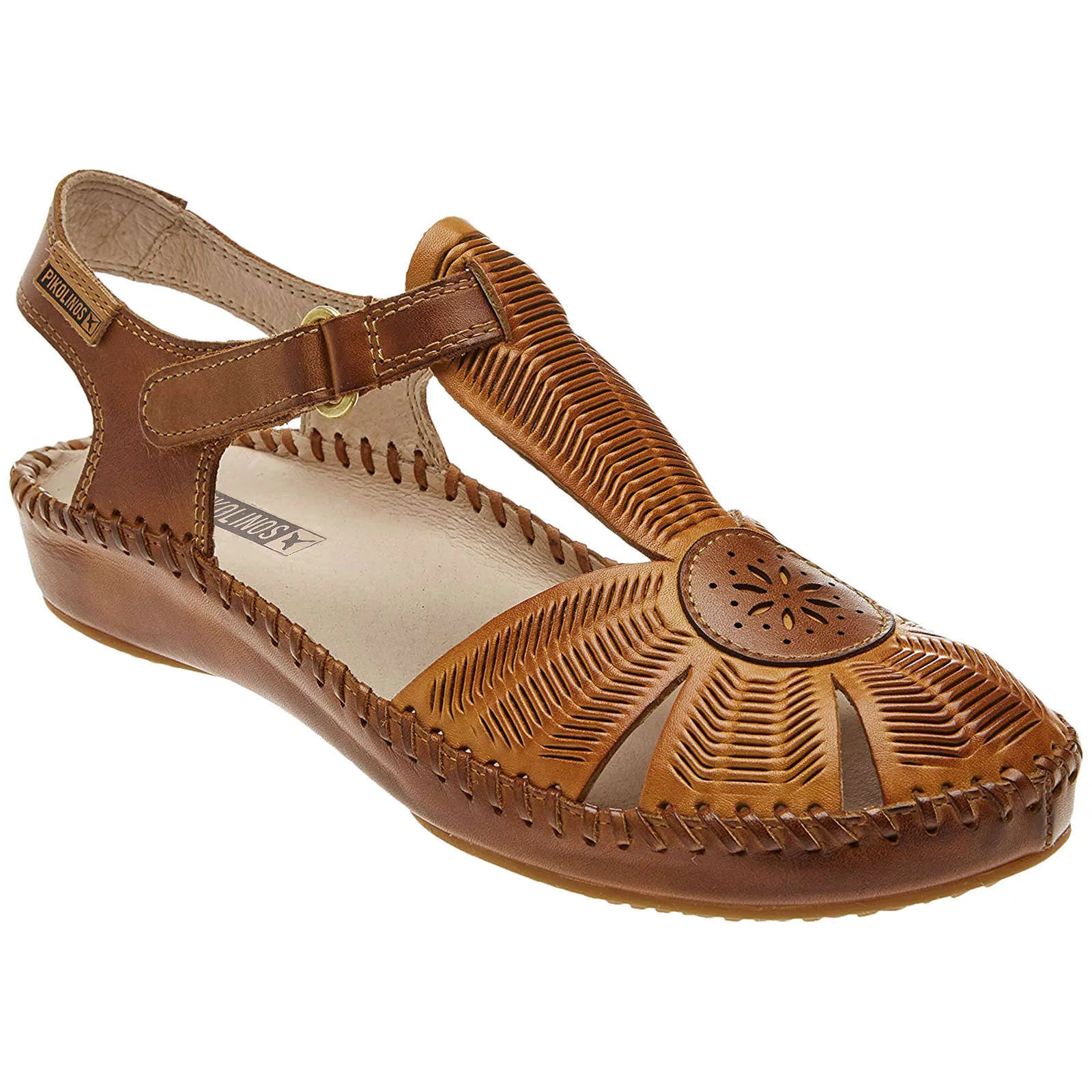 Pikolinos Puerto Vallarta Calfskin Leather Women's Ankle Strap Sandals