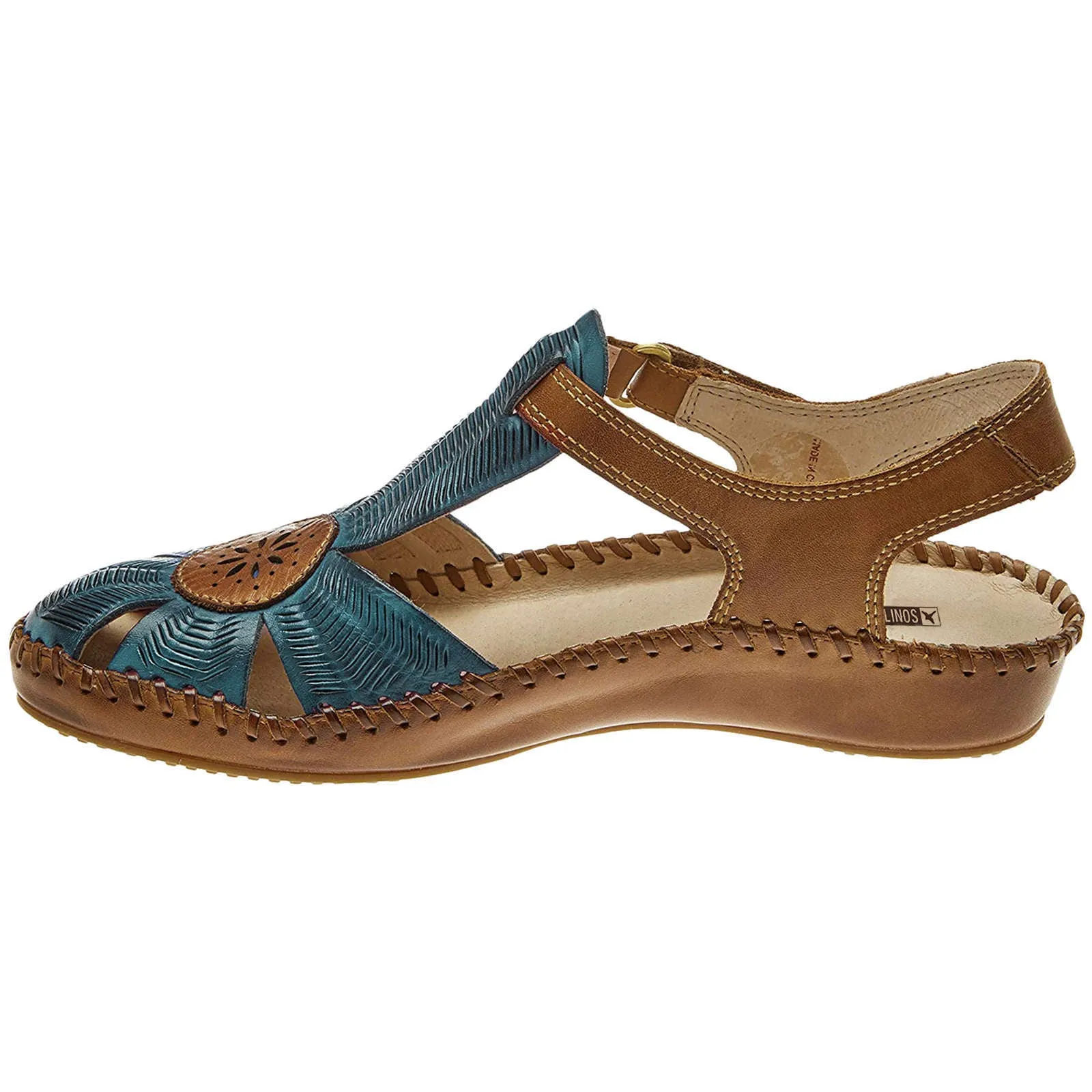 Pikolinos Puerto Vallarta Calfskin Leather Women's Ankle Strap Sandals