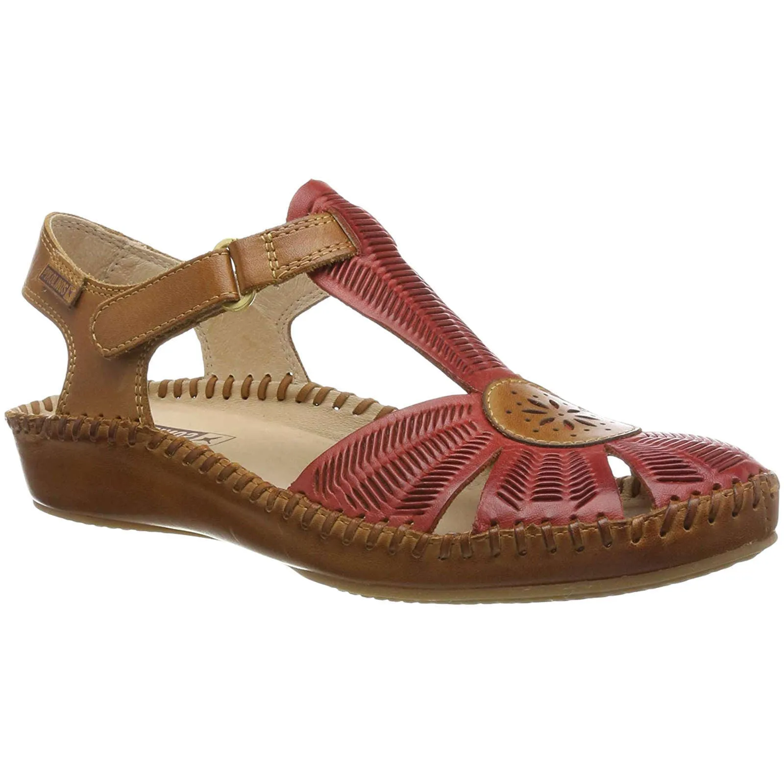 Pikolinos Puerto Vallarta Calfskin Leather Women's Ankle Strap Sandals