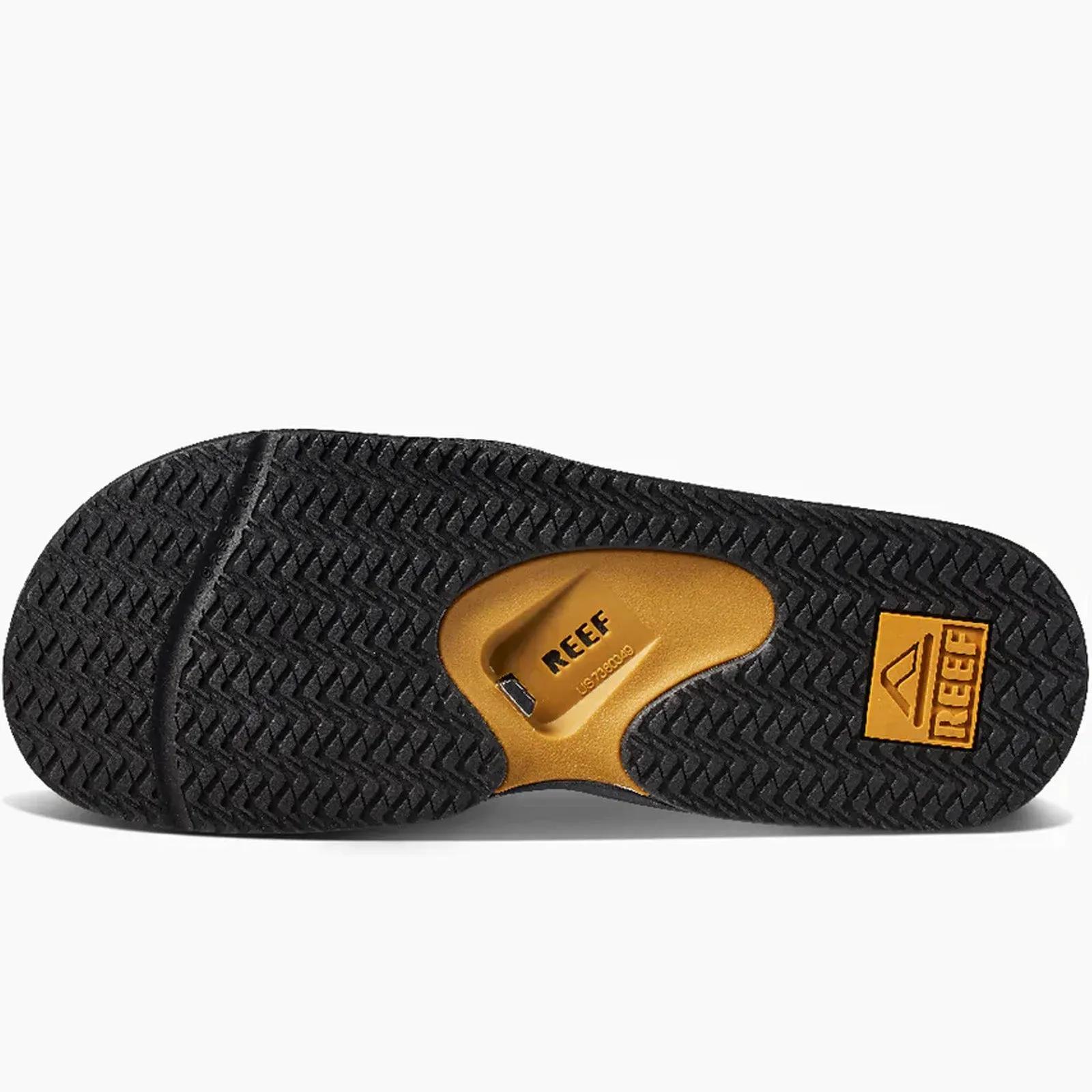 Reef Mens Fanning Sliders - Black