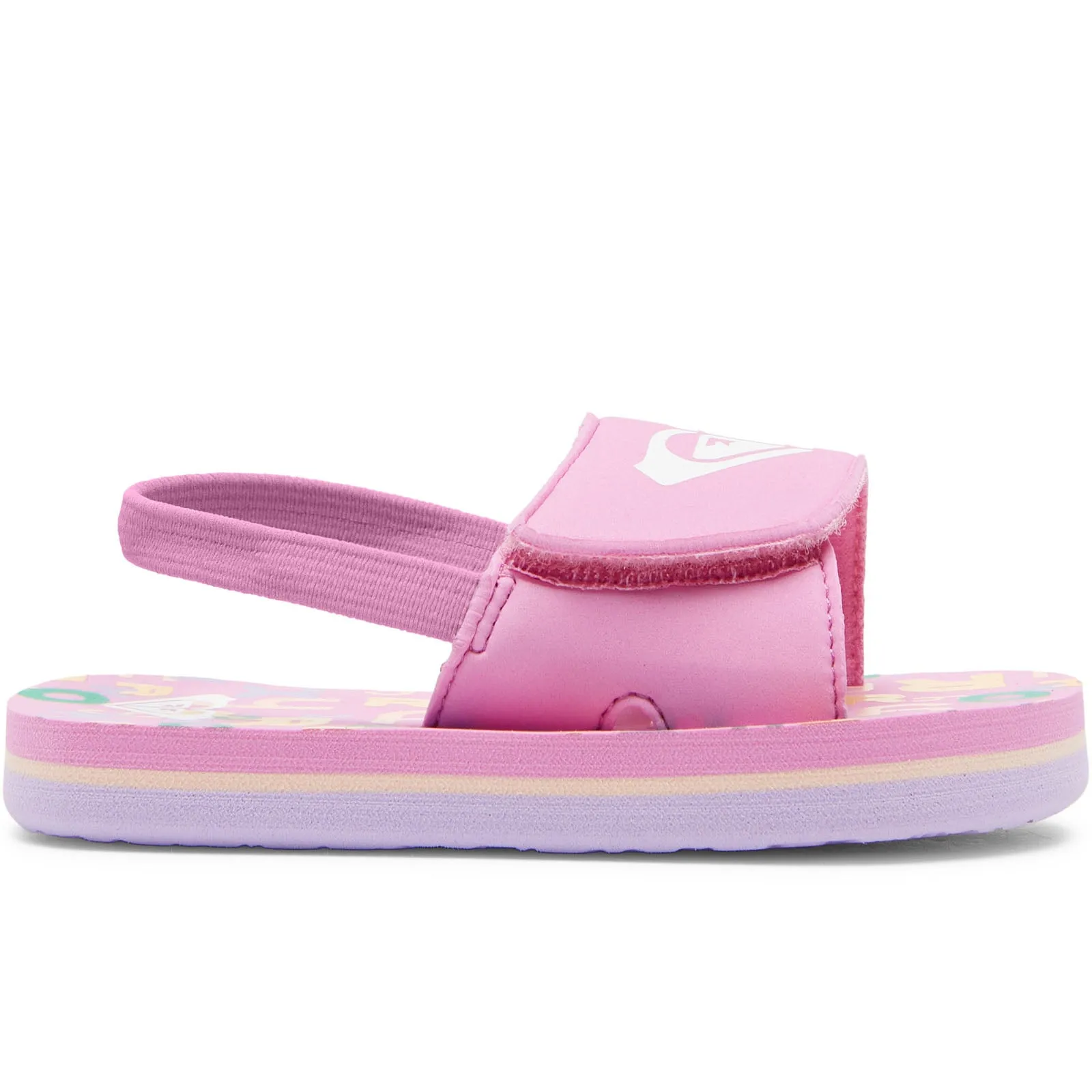 Roxy Infant Kids Finn Strappy Floral Flip Flops Sandals