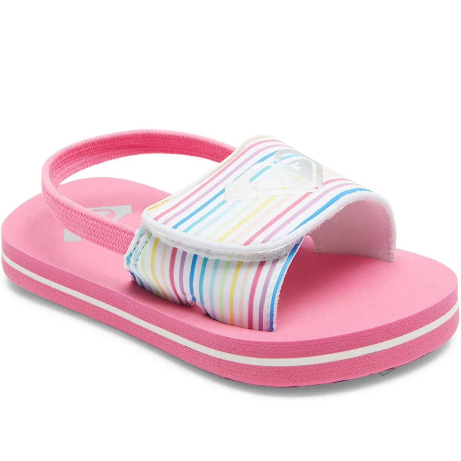 Roxy Infant Kids Finn Strappy Floral Flip Flops Sandals