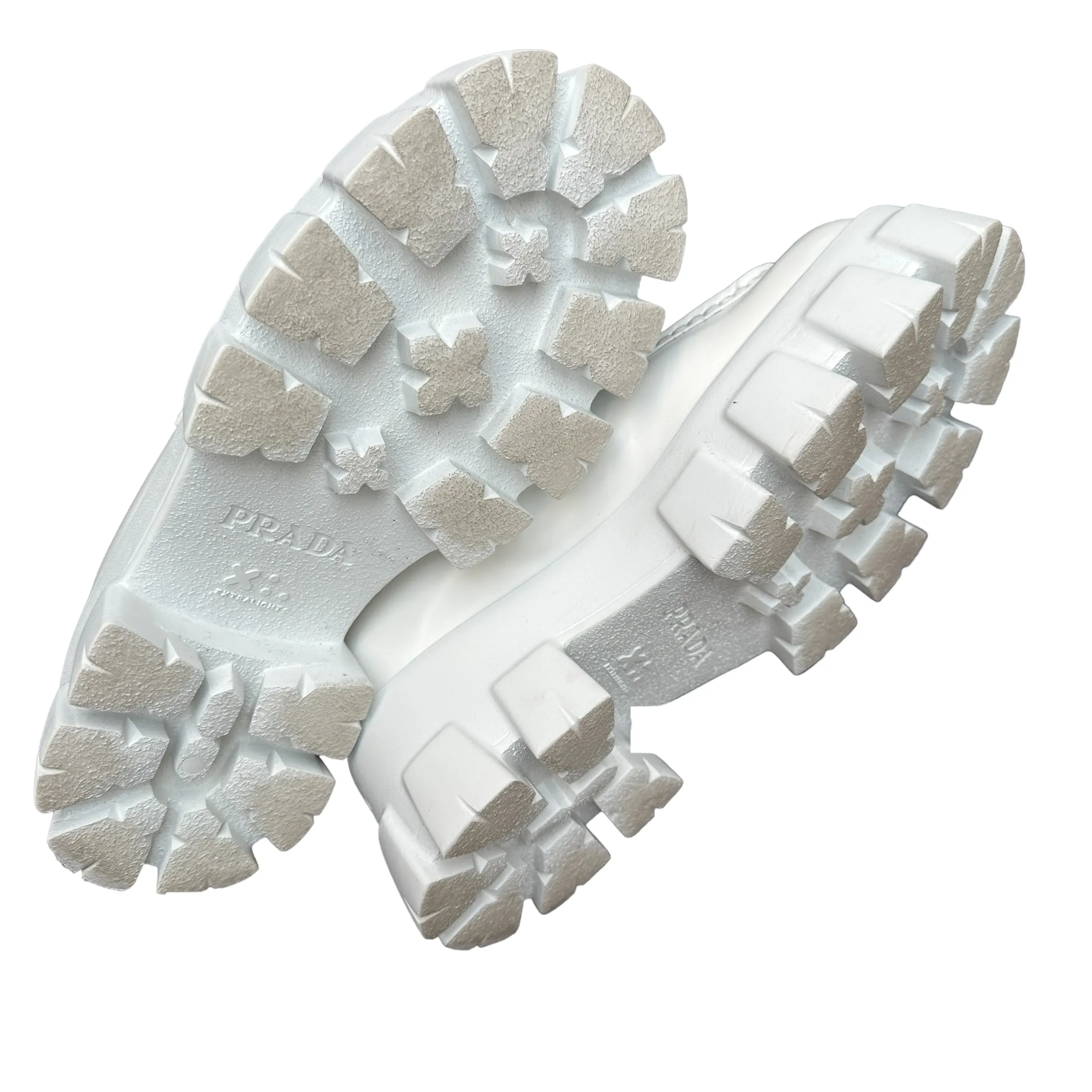 White Prada Chunky Loafers - 6.5o