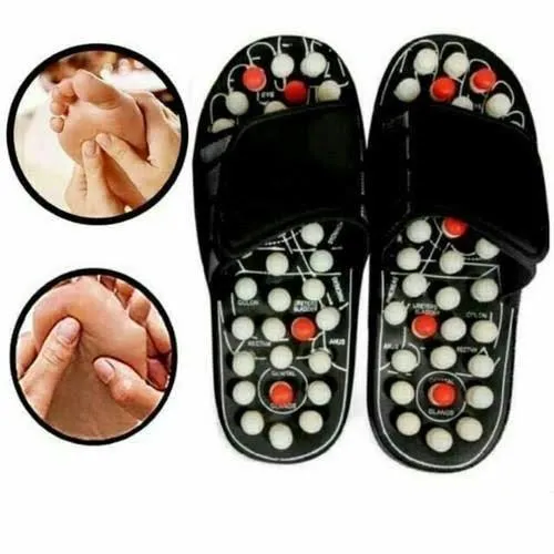 Yoga Paduka/Acupressure Therapy Sandals/Foot Massager Slipper/Acupressure Foot Relaxer/Rotating Acupressure Foot Slippers for Men & Women